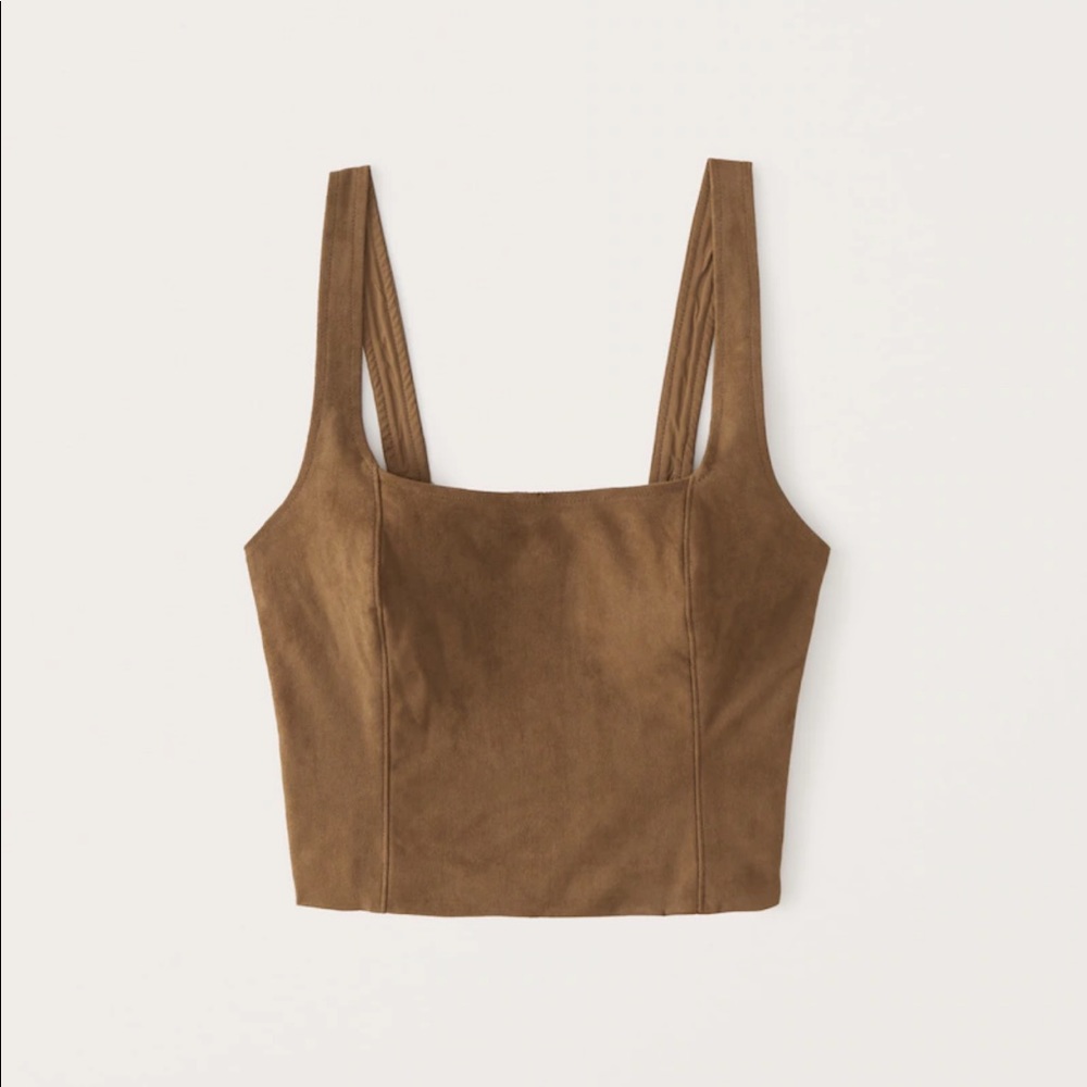Abercrombie Suede Top NWT
